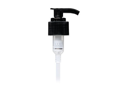 24/410 Finish, Black, Pumps, Lotion, Fine Ribbed, Lock Down, 2.3cc, 8 1/4" DT