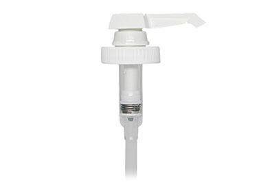 38/400 Finish, White, Pumps, Lotion, Fine Ribbed, Lock Down, SD-400, 4cc, 8 3/8" DT