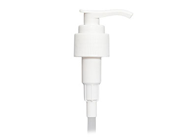 24/410 Finish, White, Pumps, Lotion, Fine Ribbed, Lock Down, 2cc, 7 11/16" DT