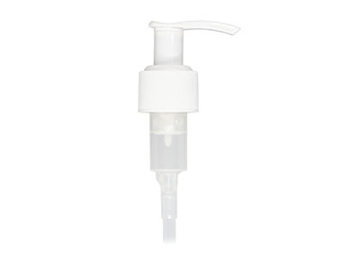 24/410 Finish, White, Pumps, Lotion, Fine Ribbed, Lock Up, 2cc, 4 15/16" DT