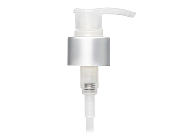24/415 Finish, Silver/Natural, Pumps, Lotion, Metal Shell, Lock Down, 1.5cc, 3 5/8" DT