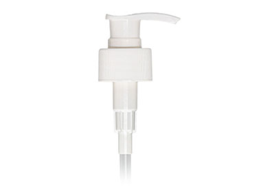 28/410 Finish, White, Pumps, Lotion, Fine Ribbed, Lock Down, 1.5cc, 8 1/8" Dt