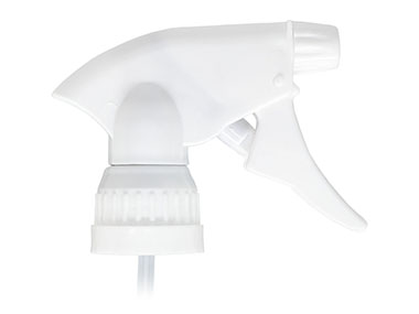 28mm Ratchet Finish, White, Sprayers, Trigger, Adjustable Nozzle, 6 1/16" DT, Filter
