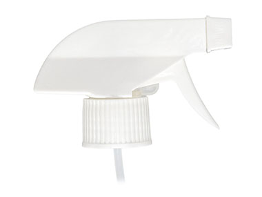 28/410 Finish, White, Sprayers, Trigger, Spray/Stream/Off, 7 3/8" DT