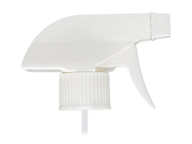28/410 Finish, White, Sprayers, Trigger, Spray/Stream/Off, 10 1/8" DT