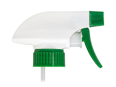 28/400 Finish, White/Green, Sprayers, Trigger, Spray/Stream/Off, 9 7/8" DT