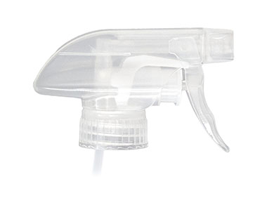 28/400 Finish, Natural, Sprayers, Trigger, Spray/Stream/Off, 8 7/8" Dt