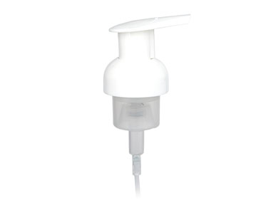 40mm Finish, White, Pumps, Foamer, Lock Up, 6 3/8" DT