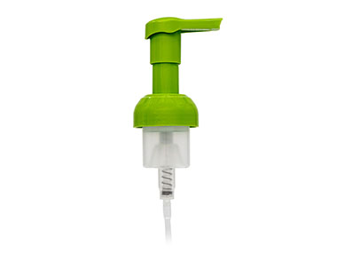 43mm Finish, Green, Pumps, Foamer, Lock Up, 5" DT