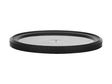 Black, Lids, Other, Round, 5 3/16" Dia, Stacking Ring