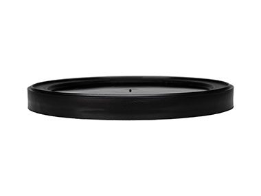 Black, Lids, Other, Round, 3 1/2" Dia, Stacking Ring