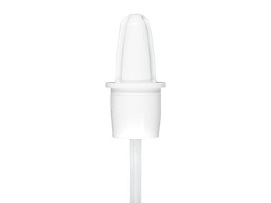 18mm Finish, White, Orifice Reducers, Nasal Applicator Stye, .030" Orifice