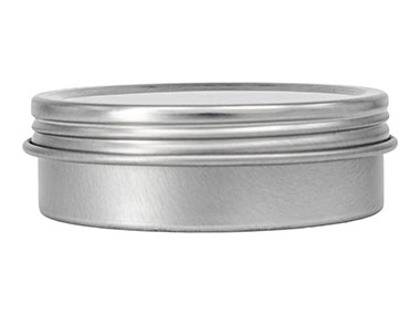 2 oz., 63mm Finish, Silver, Sets, Tins/Lids, Round, 2 3/8" Dia X 7/8" Tall