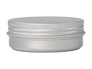 2 oz., 65mm Finish, Silver, Sets, Tins/Lids, Round, 2 5/8" Dia X 15/16" Tall
