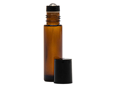 10 mL, 16mm Finish, Amber/Black, Sets, Bottles/Fitments/Caps, Glass, Roll-On Style